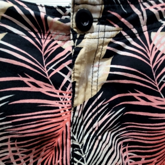Fresh Size 14 Tropical Shorts Island Hawaiian VCAY Summer Cotton Blend - Picture 5 of 6
